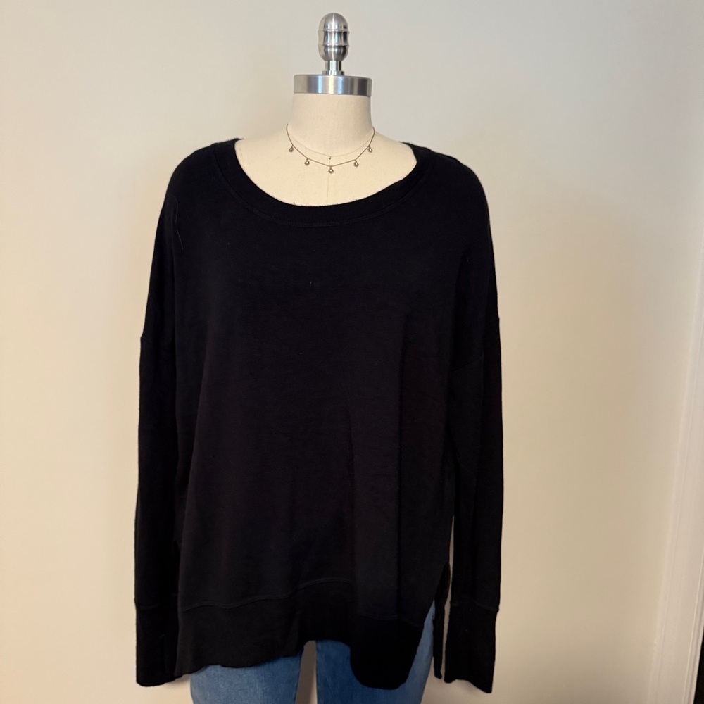 Athleta Black Long Sleeve Top